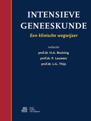 cover image of Intensieve geneeskunde